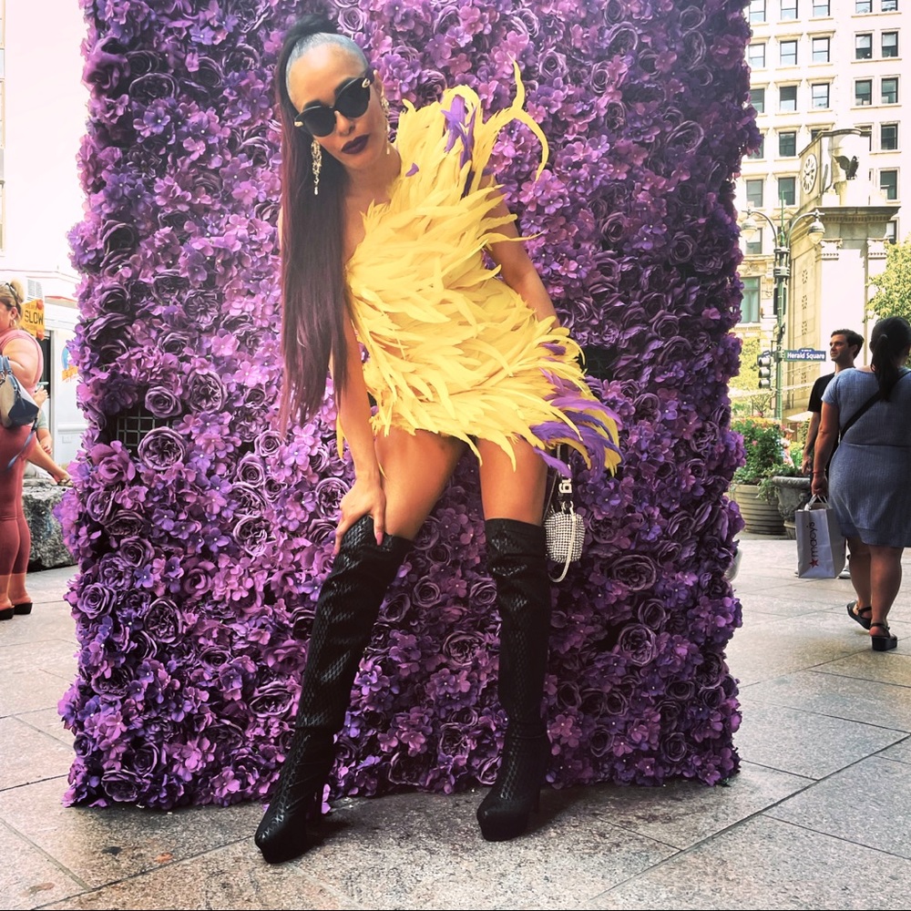 Feather dress